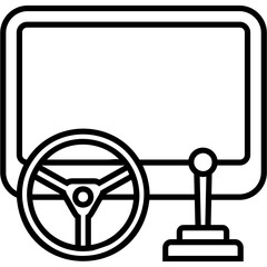 Canvas Print - Game Vehicle Icon