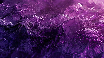 Poster - Abstract Purple Liquid with Bubbles