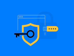 Poster - passwordless authentication uses security usb-keys for login, enhancing security by eliminating pass