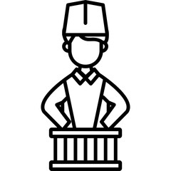 Sticker - Drum Major Icon