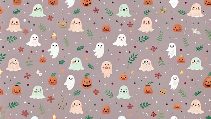 Wall Mural - Halloween seamless pattern. Seamless texture can be used for wallpaper, pattern fills, web pages, background, surface