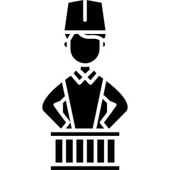 Wall Mural - Drum Major Icon