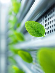 Poster - Editorial photography capturing the benefits of green investments, featuring sustainable architecture, clean technology innovations, and environmental preservation efforts
