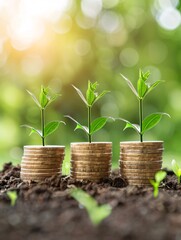 Poster - Advantages of sustainable and green investments highlighted in a documentary style photo, showcasing eco-friendly projects, renewable energy sources, and community development initiatives
