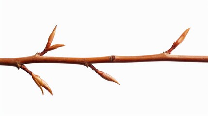 Highquality isolated tree branch cutout for design projects on white background.