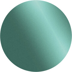 Sticker - Round green gradient with a textured finish on a clear background, perfect for creative projects