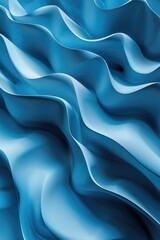 Sticker - Blue wavy background