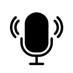 Wall Mural - icon, button, symbol, internet, sound, sign, communication, vector, phone, wifi, illustration, microphone, music, audio, technology, computer, speaker, design, web, 3d, radio, mobile, connection, 