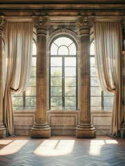 Canvas Print - Large Room with Windows