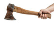 © WINNN - hand holding axe isolated on transparent background