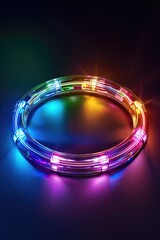 Canvas Print - Close-up of a lighted ring