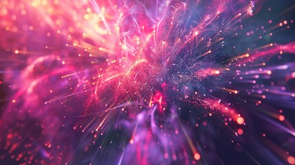 Aufkleber - Illuminated fireworks