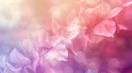 Sticker - Blurred soft flower background with delicate petals