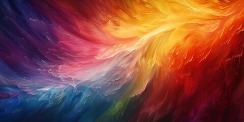 Wall Mural - vibrant abstract explosion of colors represents dynamic energy and artistic composition