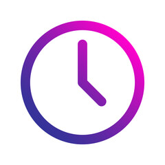 Wall Mural - time gradient icon