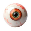 © haloviss - A single Halloween eye jelly on isolated PNG background.