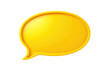 © David Kreuzberg - yellow speech bubble isolated on white or transparent png