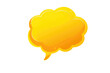 © David Kreuzberg - yellow thinking bubble isolated on white or transparent png