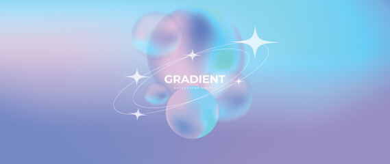 Wall Mural - abstract vibrant gradient mesh background vector. saturated colors blurred fluid texture for modern 