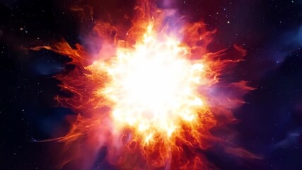 Wall Mural - Supernova explosion in deep space. Beautiful cosmic phenomena. Universe exploration and astronomy concept. Travel through outer space. Science fiction