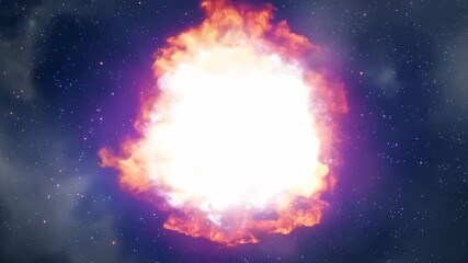 Wall Mural - Supernova explosion in deep space. Beautiful cosmic phenomena. Universe exploration and astronomy concept. Travel through outer space. Science fiction