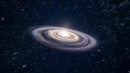 Wall Mural - Swirling galaxy in deep space. Cosmic phenomena. Universe exploration and astronomy concept. Travel through outer space. Science fiction