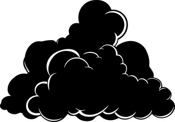 Clouds silhouette clipart design illustration