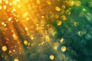 Poster - a stunning display of bokeh lights shining brightly with a radiant glow, glowing with a brilliant, r