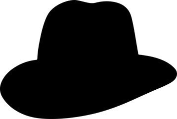 Hat silhouette clipart design illustration