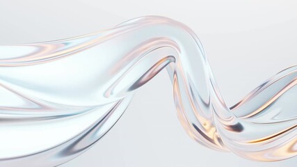 Poster - Flowing curve lines background, 3d rendering.