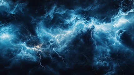 Aufkleber - Isolated black storm clouds with lightning and smoke.