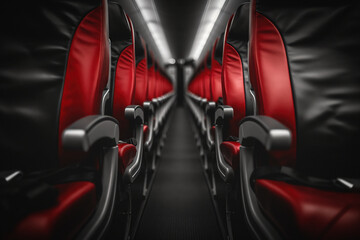 Wall Mural - Airplane interior