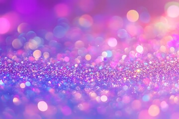 Aufkleber - A vibrant bokeh effect is applied to an abstract background with shimmering metallic colors, created using AI