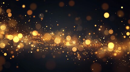 Leinwandbilder - The background is made up of small dust particles. The particles explode in an explosion in the background. The dots are the background in 4K.