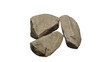 © Don - stone isolated on transparent background. Stone png.  stones isolated photo png file. 3D rendering realistic rock shape isolated background. photorealistic stone modeling.