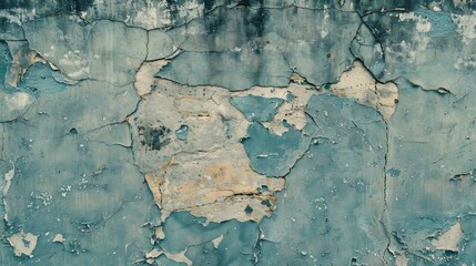 Old fashioned cement wall texture with grunge blue tint