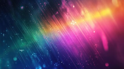 Wall Mural - Abstract Rainbow Lights