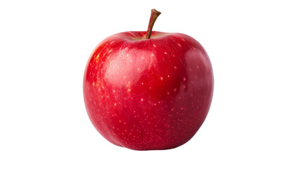 A red apple with a stem