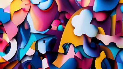 Wall Mural - abstract colorful background