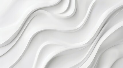 Poster - Clean and simple white abstract background with generous copy space, ideal for professional advertising or minimalist wallpaper design.