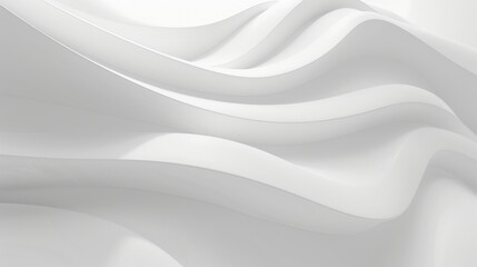 Poster - Elegant white abstract background with minimalist design and copy space, perfect for modern advertising or sleek wallpaper.