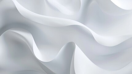 Poster - Minimalistic white abstract background with clean copy space, perfect for modern advertising or elegant wallpaper design.