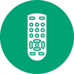 Sticker - Remote Control glyph circle icon