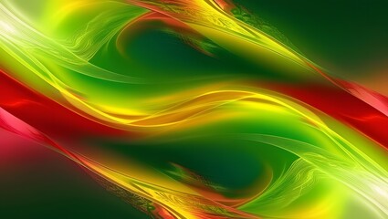 Wall Mural - Background wallpaper green, yellow, and red hues, gradient-like resulting in a truly captivating visual experience.