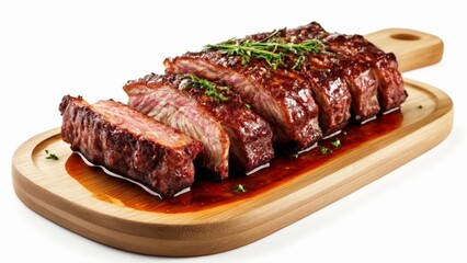 Wall Mural -  Deliciously grilled meat ready to savor