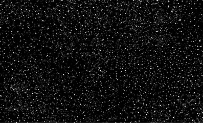 Wall Mural - snow, stars, twinkling lights, rain drops on black background. abstract vector noise. small particle
