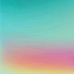 Poster - A soft gradient background blending calming shades of blue, pink, and orange, perfect for design projects or digital art.