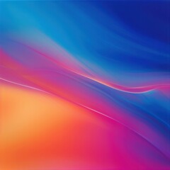 Poster - A vibrant abstract background featuring smooth gradients of blue, pink, and orange colors, perfect for modern designs.
