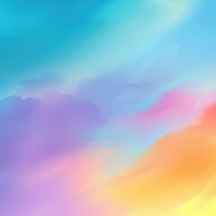 Poster - A vibrant abstract background featuring soft pastel colors blending seamlessly, creating a dreamy and serene atmosphere.