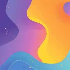 Poster - A vibrant abstract background with flowing colors and soft curves, perfect for creative projects and artistic presentations.